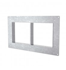 Рама с фланцем неразборная, горячеоцинкованная,  1х2 ячеек 120х100  мм  DXF0082  DKC