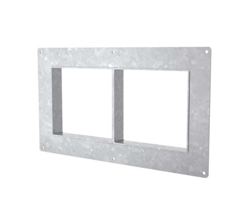 Рама с фланцем неразборная, горячеоцинкованная,  1х2 ячеек 120х160  мм  DXF00A2  DKC