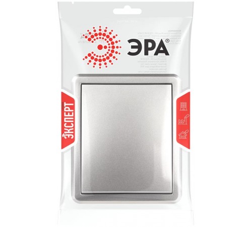 Переключатель Эксперт 11-1203-03 10АХ-250В IP2 ОУ Алюминий  Б0062990  ЭРА