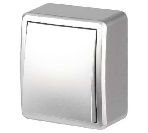 Переключатель Эксперт 11-1203-03 10АХ-250В IP2 ОУ Алюминий  Б0062990  ЭРА