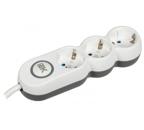 Удлинитель У03В 3 места 2P+PE/1,5м 3х1,5мм2 16А/250В UNO  WYP53-16-03-D15-ZK  IEK