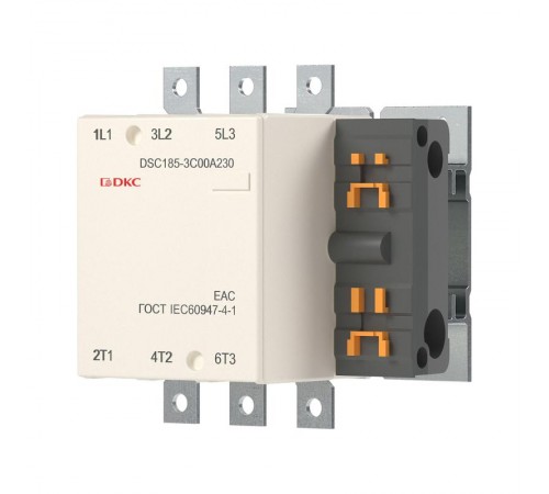 Магнитный контактор DSC185-3C00A230 185А 90кВт (AC3) кат 220В AC  DSC185-3C00A230  DKC