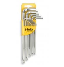 Набор дюймовых ключей Г-образных шестигранных удлиненных с шаровым окончанием 13шт HEX .050"-3/8" 37513011  37513011  Felo