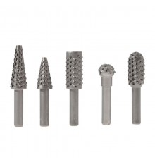 Набор борфрез (шарошек) по дереву, 5 шт  KR-91-0798  Kranz