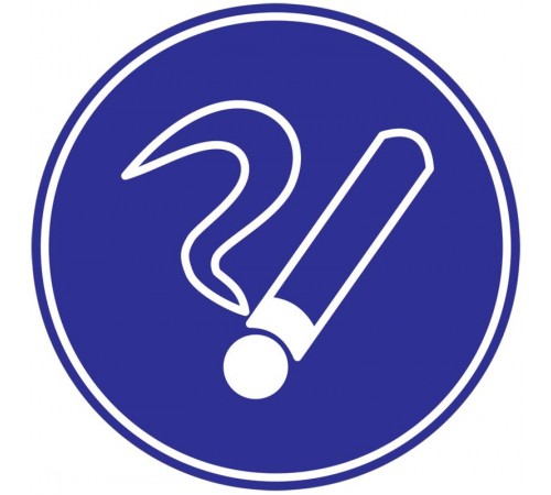 Самоклеящаяся этикетка: Ф180мм "Курить здесь"  YPC40-KURIT-1-010  IEK