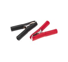 Зажим крокодил в изоляторе, длина 75 мм, ток 30A, (2шт.) (пакет)  16-0016-9  REXANT