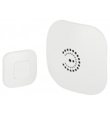 Звонок дверной ЭРА BIONIC White беспроводной белый 36 мелодий (в пакете)