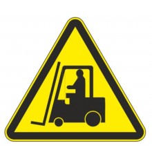 Знак W 07 "Внимание. Автопогрузчик" 200х200 мм, пленка самоклеящаяся ГОСТ Р 12.4.026-2015  an-w-07  EKF