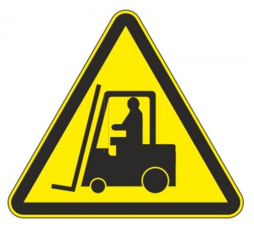 Знак W 07 "Внимание. Автопогрузчик" 200х200 мм, пленка самоклеящаяся ГОСТ Р 12.4.026-2015  an-w-07  EKF