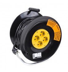 Удлинитель силовой на катушке 4 гнезда с/з 30 м 3х1 мм STANDART PROCONNECT  11-7605  PROconnect