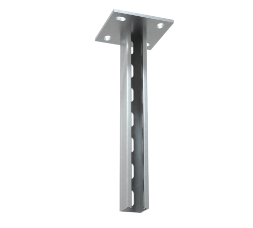 Страт-стойка усиленная 41х41 L1100 мм s:2,5  PSTPH41*1100  КМ-профиль