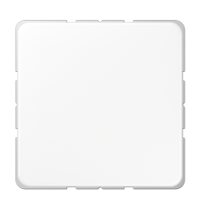 Крышка без отверстий, фиксация защёлкиванием, для произвольных вырезов (либо использование в качестве заглушки), возможно IP44; термопласт; белый; CD5