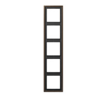 Рамка для вертикальной и горизонтальной установки, 5 постов; металл; латунь antik; Messing  ME2985AT  Jung