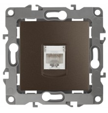 Розетка информационная 12-3107-13 RJ45,  бронза  Б0019351  ЭРА