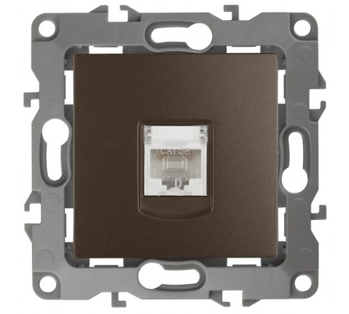 Розетка информационная 12-3107-13 RJ45,  бронза  Б0019351  ЭРА