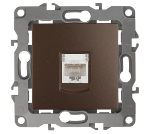 Розетка информационная 12-3107-13 RJ45,  бронза  Б0019351  ЭРА