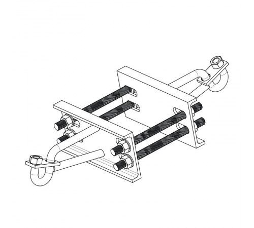 Крюк двойной для железобетонных стоек СВ  SOT142.2R  Ensto