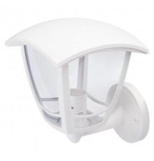 Светильник садово-парковый 4-гранный белый настенный вверх E27 IP44(У1) НБУ 07-40-001 "Дели" (8/48)  Б0051195  ЭРА