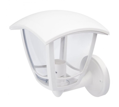 Светильник садово-парковый 4-гранный белый настенный вверх E27 IP44(У1) НБУ 07-40-001 "Дели" (8/48)  Б0051195  ЭРА