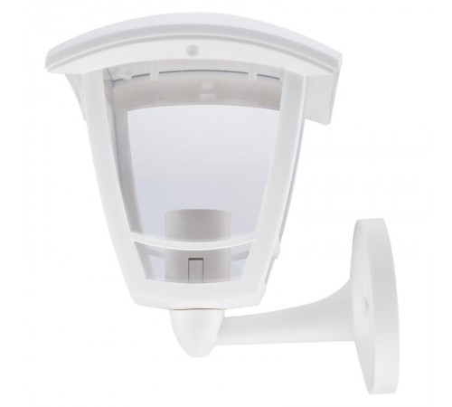 Светильник садово-парковый 4-гранный белый настенный вверх E27 IP44(У1) НБУ 07-40-001 "Дели" (8/48)  Б0051195  ЭРА