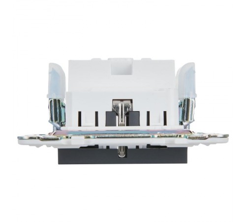 SKANDY Розетка с з/к/ш 16А б/к SK-R06G графит  SK-R14-16-1-K53  IEK