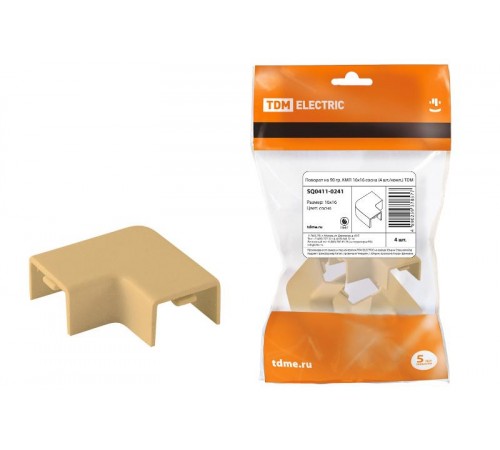 Поворот на 90 гр. КМП 16х16 сосна (4 шт./комп.)  SQ0411-0241  TDM