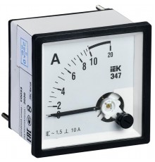 Амперметр Э47 10А кл. точн. 1,5 72х72мм  IPA10-6-0010-E  IEK