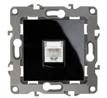 Розетка телефонная 12-3105-06 RJ11,  чёрный  Б0014716  ЭРА