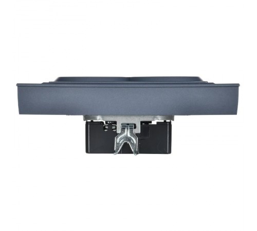 BRITE Розетка 2-местная с заземлением без защитных шторок плоская 16А в сборе РСПл12-3-БрМ маренго   BR-R27-16-K35-F  IEK