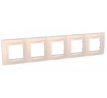 Unica Бежевый Рамка 5-ая  MGU2.010.25  Schneider Electric