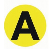 Наклейка "A" d=20mm. PROxima  an-2-9  EKF