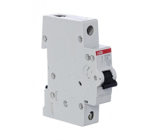 Выключатель автоматический однополюсный SH201L 16А C 4,5кА (SH201L C16)  2CDS241001R0164  ABB