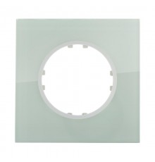 Рамка 1-постовая квадрат из натурального светлого стекла Vintage  884111-1  Ecoplast