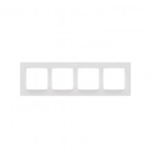 Рамка на 4 поста белого матового цвета S82 Concept  8200647-090  Simon