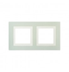 Рамка из натурального стекла, "Avanti", светло-зеленая, 4 модуля  4406824  DKC