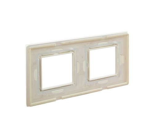 Рамка из натурального стекла, "Avanti", светло-зеленая, 4 модуля  4406824  DKC