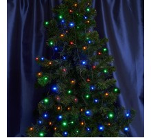 Гирлянда елочная  750 диодов  мульти, CL93  15 веток (5м) + 6м зеленый шнур, IP44  32953  FERON