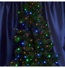 Гирлянда елочная  750 диодов  мульти, CL93  15 веток (5м) + 6м зеленый шнур, IP44  32953  FERON