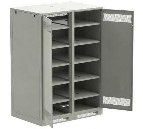 ITK LINEA B Шкаф (пустой) 2000х1400мм дверь двуст. мет. сер.  LB35-20H49-2M  ITK