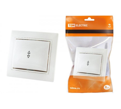Выключатель на 2 направления 1 кл. 10А белый "Таймыр"   SQ1814-0007  TDM