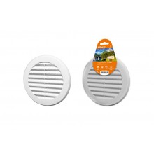 Решетка круглая с москитной сеткой, с фланцем d125, внеш. D150, бел.  SQ1807-0093  TDM