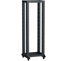 ITK LINEA F Стойка 2-рамная на рол. 33U 600х600мм черная  LF05-33U66-2RM  ITK