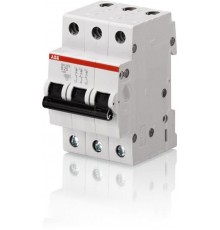 Выключатель автоматический трехполюсный SH203 16А C 6кА (SH203 C 16)  2CDS213001R0164  ABB