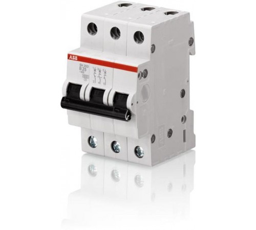Выключатель автоматический трехполюсный SH203 10А C 6кА (SH203 C 10)  2CDS213001R0104  ABB