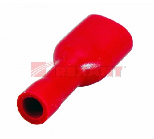 Клемма плоская полностью изолированная гнездо 6.6 мм 0.5-1.5 мм (РППи-м 1.5-(6.3))  08-0612  REXANT