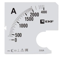 Шкала сменная для A961 2000/5А-1,5 EKF PROxima  s-a961-2000  EKF