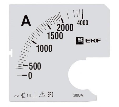 Шкала сменная для A961 2000/5А-1,5 EKF PROxima  s-a961-2000  EKF