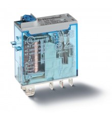 Миниатюрное промышленное электромеханическое реле; монтаж в розетку или наконечники Faston (4.8х0.5мм); 1СO 16A  466180120040  Finder