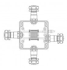 Взрывозащищенная клеммная коробка из полиэстераTBE-P-03-(6xCBC.2)-1xKAEPM2MHK-20(A)-1xKAEPM2MHK-20(B)-1xKAEPM2MHK-20(C)-1xKAEPM2MHK-20(D)1Ex e IIC Т5 