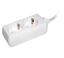 Удлинитель  У02 2 места 2Р+РЕ/5 метров 3х1мм2 16А/250В   WYP10-16-02-05-Z-N  IEK